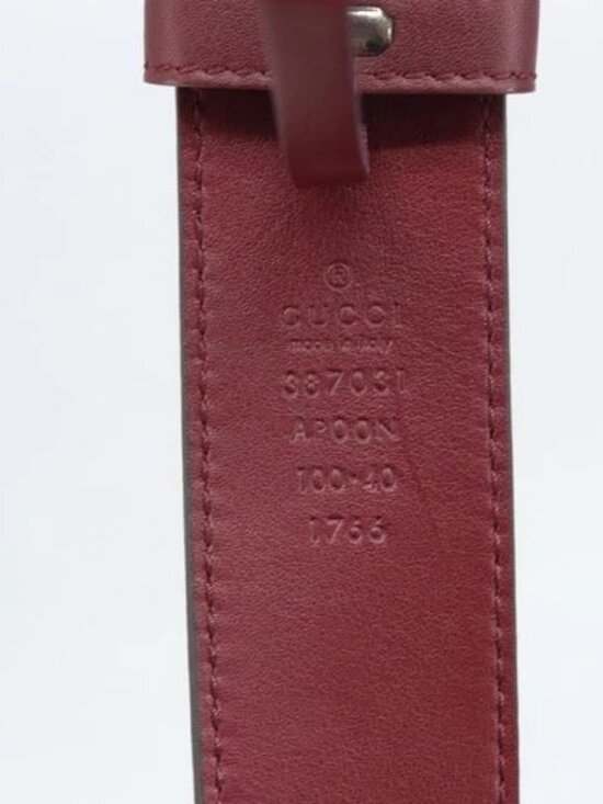 GUCCI Belt Leather 43.7\